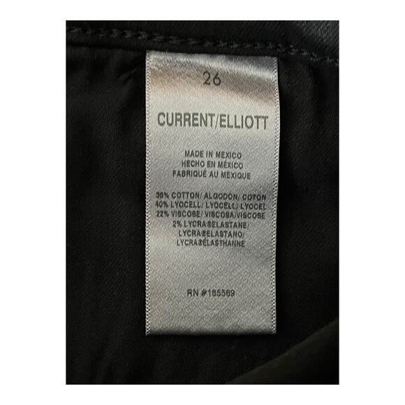 Current/Elliott jeans The Stiletto Skinny black size 26 - Picture 5 of 6